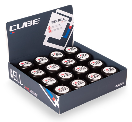 Zvonček CUBE, „I love my Cube“ (16ks)